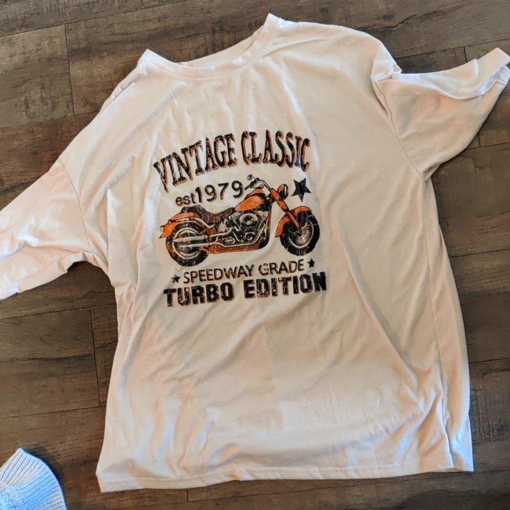 Never Worn: Shein Motorcycle Vintage Tee